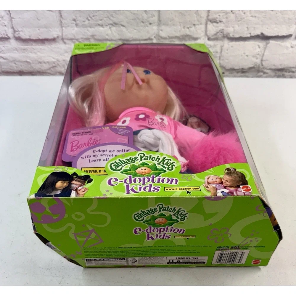 Cabbage Patch Kids e-doption Barbie Doll 1999 Mattel NRFB Rare CPK Crossover